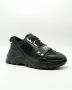 Versace Jeans Couture Lage profiel sneakers voor heren met gladde graaninzetten Black Heren - Thumbnail 10