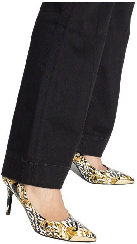 Versace Jeans Couture Stiletto -pompen met een patroon Zwart Dames