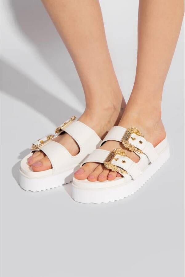 Versace Jeans Couture Plateau sandalen White Dames