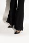 Versace Jeans Couture Zwarte puntige neus Décolleté met logo plaatje Black Dames - Thumbnail 6