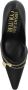 Versace Jeans Couture Zwarte halfhoge pumps met logo-plaque Black Dames - Thumbnail 8