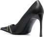 Versace Jeans Couture Zwarte halfhoge pumps met logo-plaque Black Dames - Thumbnail 5