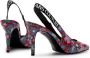 Versace Jeans Couture Regalia barokke slingback pumps Rood Dames - Thumbnail 3
