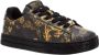 Versace Jeans Couture Gedrukte leren sneakers met gouden detail Black Dames - Thumbnail 9