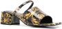 Versace Jeans Couture Zwarte damessandalen met barokprint en metallic gouden details Black Dames - Thumbnail 2