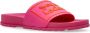 Versace Jeans Couture Rubberen slides met logo Pink Dames - Thumbnail 5
