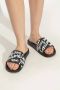 Versace Jeans Couture Slippers & Mules Fondo Shelly Dis. Sq1 in wit - Thumbnail 5