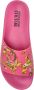 Versace Jeans Couture Rubberen slippers met print Pink Dames - Thumbnail 7
