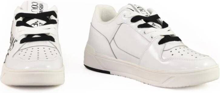 Versace Jeans Couture Rubberen Zool Sneakers White Heren