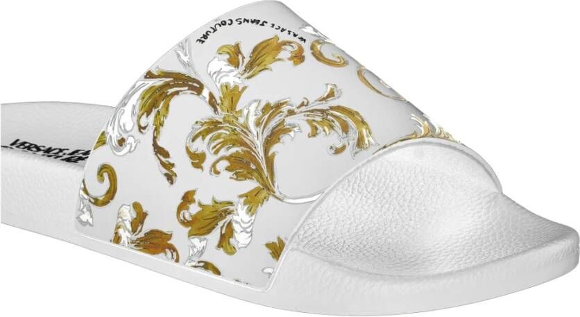 Versace Jeans Couture Rubberen slippers met print White Heren - Foto 3