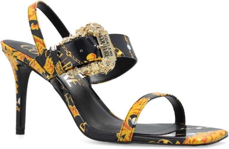 Versace Jeans Couture Sandalen met hak Zwart Dames