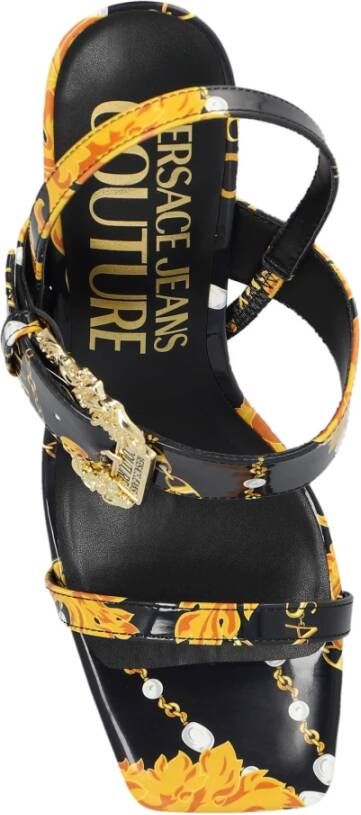 Versace Jeans Couture Sandalen met hak Zwart Dames