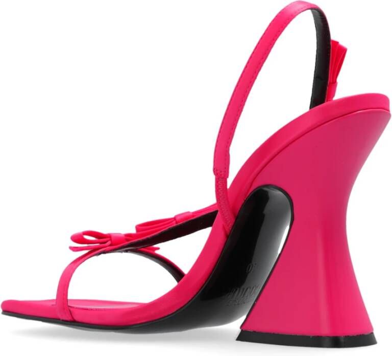 Versace Jeans Couture Sandalen met hakken van satijn Pink Dames