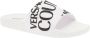 Versace Jeans Couture Logo Multikleur Slides White Heren - Thumbnail 3