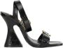 Versace Jeans Couture Zwarte Sandalen voor Stijlvolle Look Black Dames - Thumbnail 8