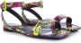 Versace Jeans Couture Multicolor Couture Print Platte Sandalen Multicolor Dames - Thumbnail 2