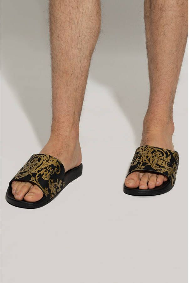 Versace Jeans Couture Sandals Zwart Heren