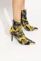 Versace Jeans Couture Barok Print Hoge Hak Laars Multicolor Dames - Thumbnail 2