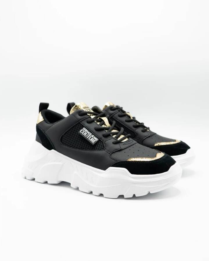 Versace Jeans Couture Scarpa Sneakers Stijlvol en Trendy Black Dames