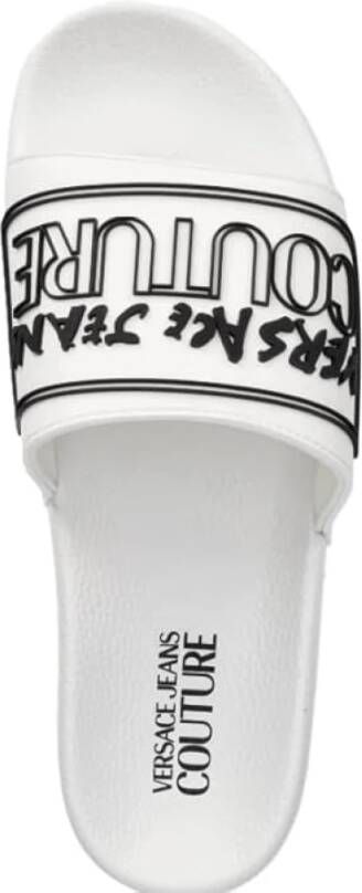 Versace Jeans Couture Slide Sandalen met Relief Logo