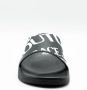 Versace Jeans Couture Zwarte Logo Pool Slides Sandalen Black Heren - Thumbnail 24