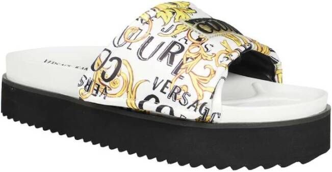 Versace Jeans Couture Sliders Wit Dames