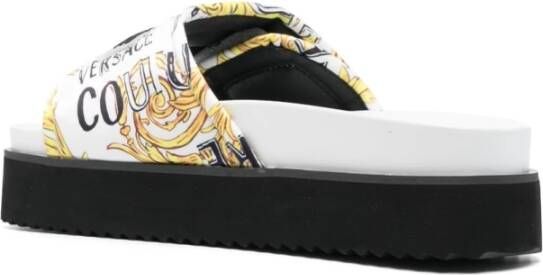 Versace Jeans Couture Sliders Wit Dames