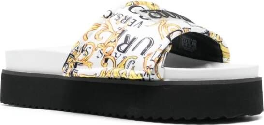 Versace Jeans Couture Sliders Wit Dames