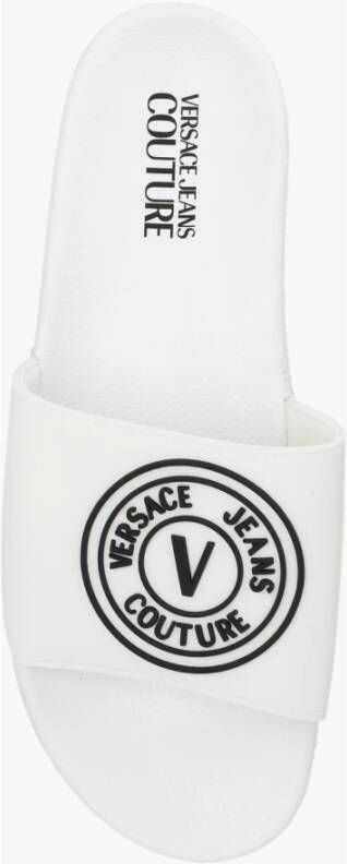 Versace Jeans Couture Slippers met logo Wit Heren
