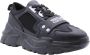 Versace Jeans Couture Lage profiel sneakers voor heren met gladde graaninzetten Black Heren - Thumbnail 7