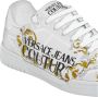 Versace Jeans Couture Witte Barocco Print Sneakers met Veters - Thumbnail 4