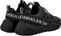 Versace Jeans Couture Zwarte Sneakers met Leren Print en Logo Black Heren - Thumbnail 10