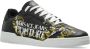 Versace Jeans Couture Zwarte leren logo sneakers Black Heren - Thumbnail 9