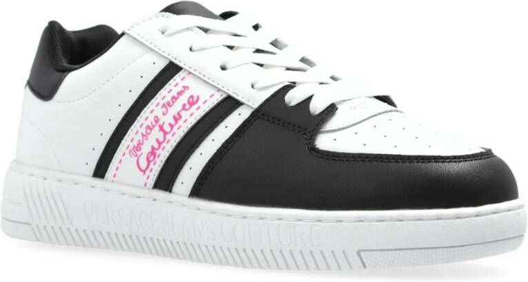 Versace Jeans Couture Sneakers met bedrukt logo White Dames