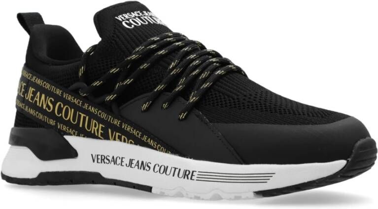 Versace Jeans Couture Sneakers met logo Black Dames