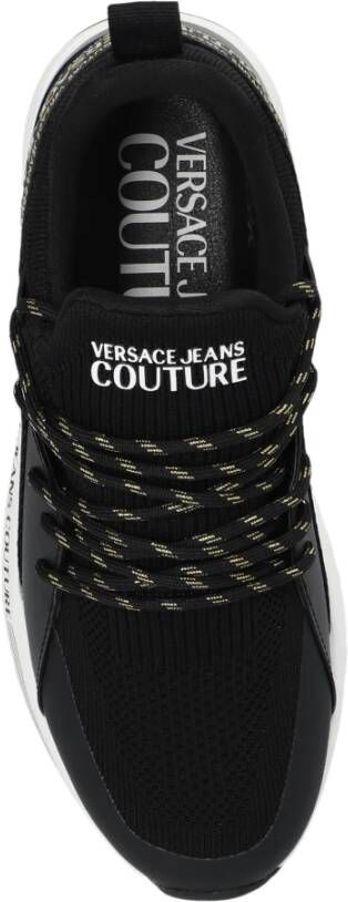 Versace Jeans Couture Sneakers met logo Black Dames
