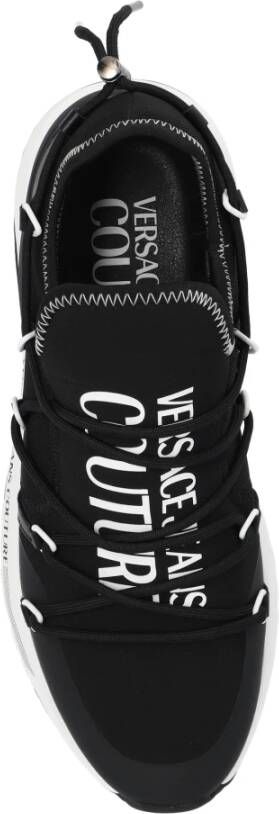 Versace Jeans Couture Sneakers met logo Black Heren