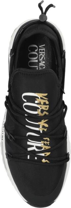 Versace Jeans Couture Sneakers met logo Black Heren