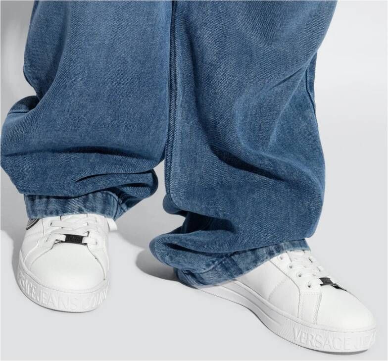 Versace Jeans Couture Sneakers met logo White Heren