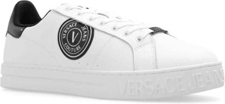Versace Jeans Couture Sneakers met logo White Heren