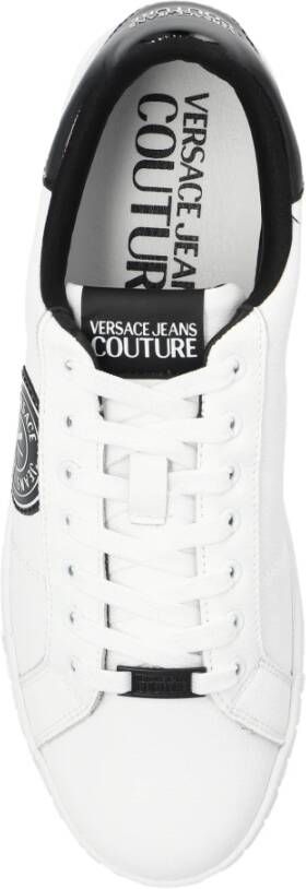 Versace Jeans Couture Sneakers met logo White Heren