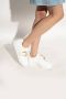 Versace Jeans Couture Witte Leren Sneakers met Gouden Details White Dames - Thumbnail 5