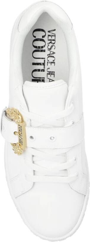 Versace Jeans Couture Sneakers met logo Wit Dames