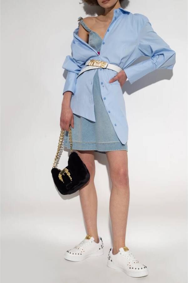 Versace Jeans Couture Sneakers met logo Wit Dames
