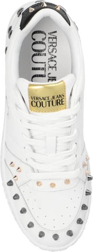 Versace Jeans Couture Sneakers met logo Wit Dames