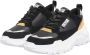 Versace Jeans Couture Logo Sneakers Leren en Stoffen Combinatie Black Dames - Thumbnail 4