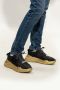 Versace Jeans Couture Zwarte Leren Sneaker met Goudkleurige Rubberen Zool Black Heren - Thumbnail 8