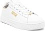 Versace Witte Leren Sneakers met Gouden Logo White Dames - Thumbnail 9