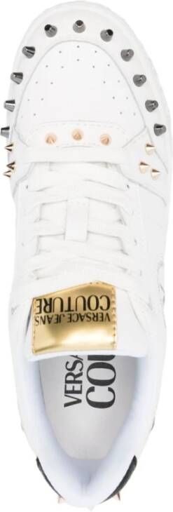 Versace Jeans Couture Witte Sneakers voor Vrouwen Aw23 Wit Dames