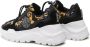 Versace Jeans Couture Barok Print Hoge Top Sneakers Black Dames - Thumbnail 2